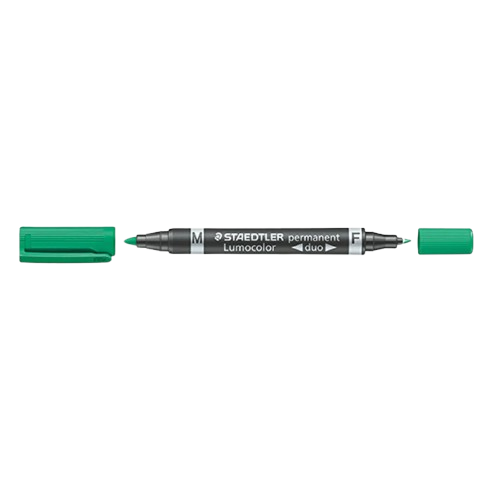 Marqueur permanent vert staedtler lumocolor