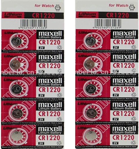 Pile Bouton Cr1220 Maxell Lithium 3v