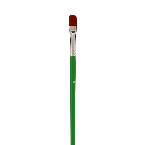 Pinceau Plat brosse poils synthetiques wonday N°8