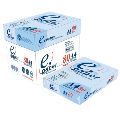 Carton ramette de papier blanche (x5) E.paper A4 80g