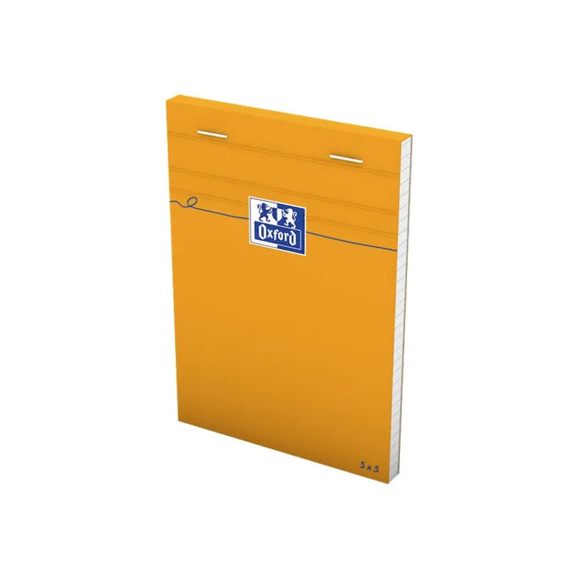 Bloc agrafé Oxford 105 x 148 mm — 160 pages 80 g quadrillé 5 x 5