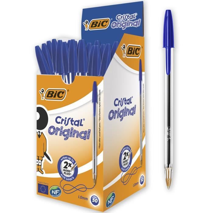 Stylo bic cristal original 1.0mm bleu