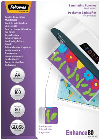 Pochette Plastification A4 80 Microns X100