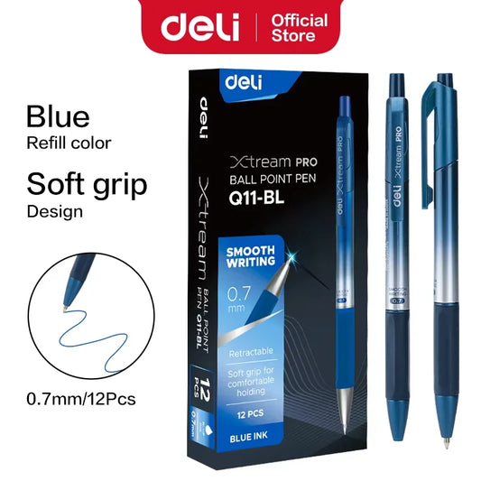 Stylo à bille DELI Xtream Pro Q11-BL 0,7mm Smooth Wrinting