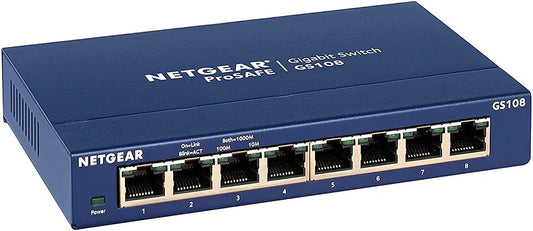 Switch Netgear Business ProSafe Gigabit GS108 8 ports RJ45
