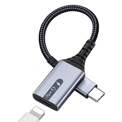 Adapt 8 Pin Vers Usb 3.0 & Usb 3.1 Type-C Blanc