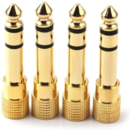 Adapt Jacke 6,5mm Male Vers 3,5mm Femele Or