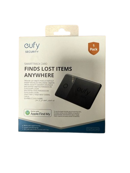 Carte SMARTTRACK CARD Eufy Security Finds Lost Items Anywhere Noir