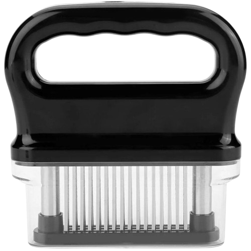 Attendrisseur à viande en acier inoxydable Noir