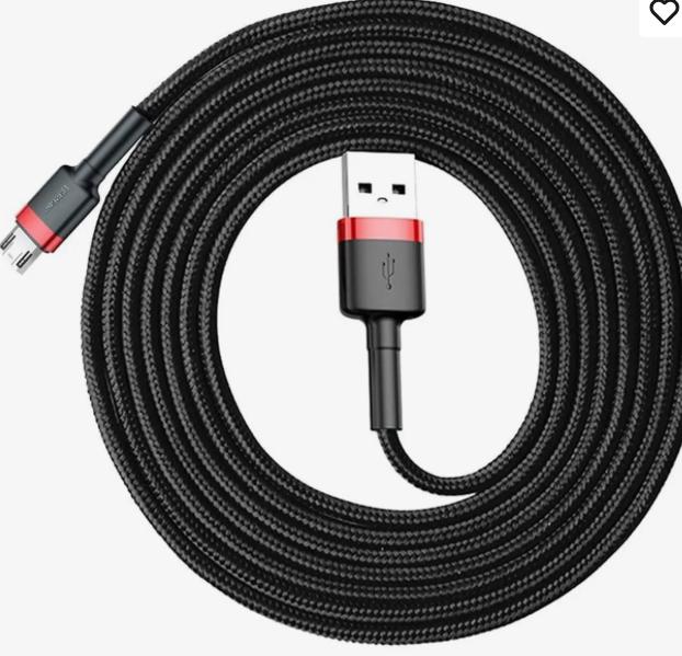 Cable USB A vers micro USB Baseus Cafule AMBIDEXTROUS 1,5A 2m