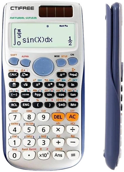 Calculatrice scientifique CTIFREE fx-991ES plus solaire Blanc