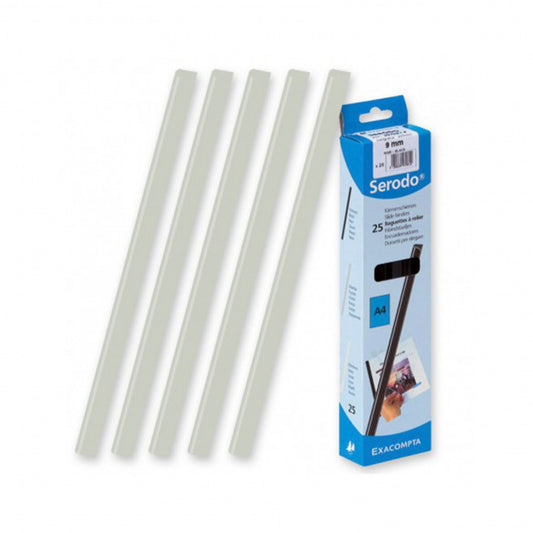 Baguettes A Relier 15mm Serodo Exacompta Transparent (X20)