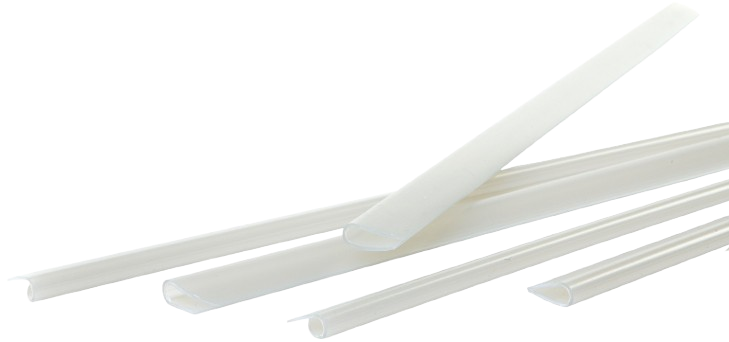 Baguette Spirale A Relier 3-6mm x50 Followes transparent