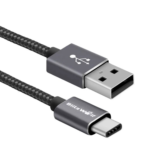 Cable Type-C /Type C3.1m/3.1m 1m Blitzwolf Gris