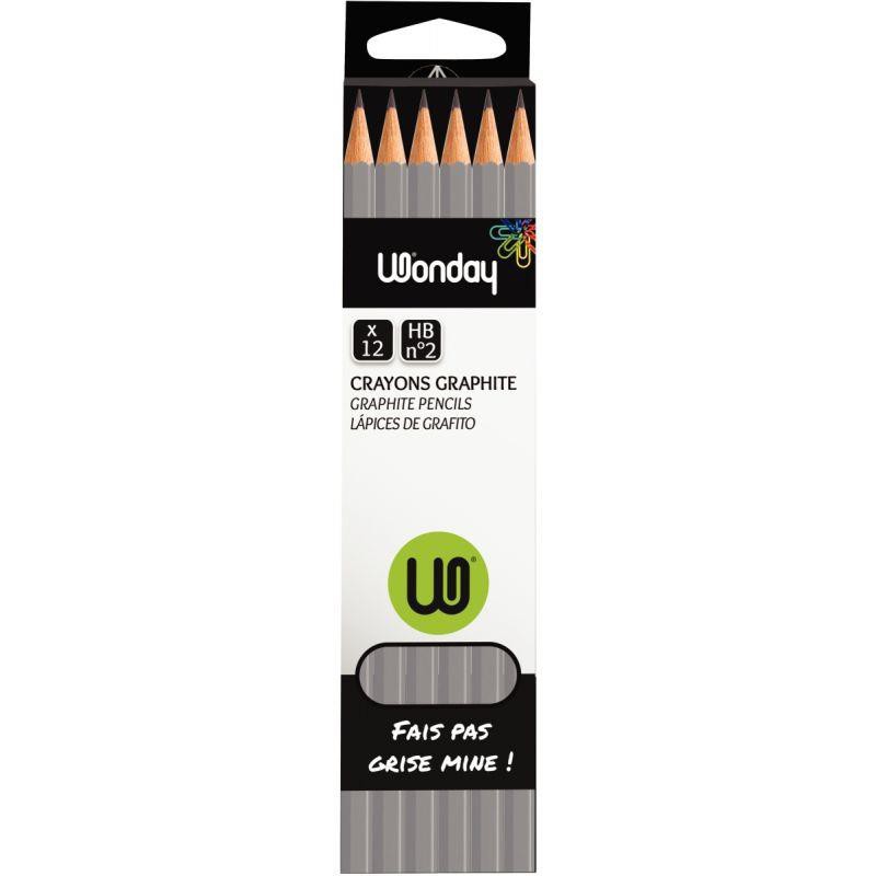 Boite de 12 crayons graphite HB n°2