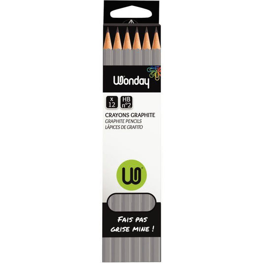 Boite de 12 crayons graphite HB n°2