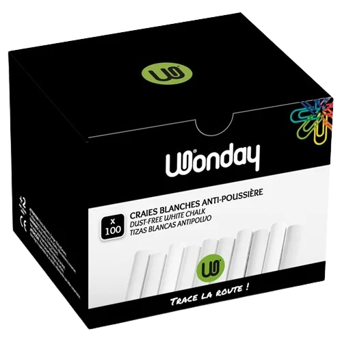 Boite Craie Blanc wonday (X100)