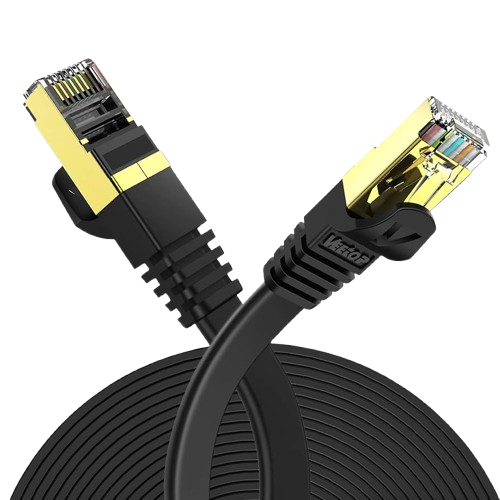 Cable RJ45 Ethernet plat CAT7 3M noir