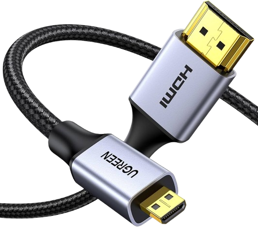 Cable Micro HDMI vers HDMI SAMZHE 4K/60Hz 3D 1,5m 06MN9