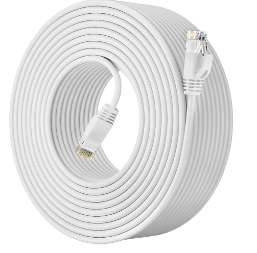 Cable Reseaux Rj45 Cat.6 T/Utp Blinde 5m Blanc