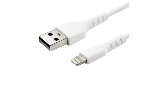 Cable USB-A male/Lightning male KUULAA Data câble rapide 1m blanc