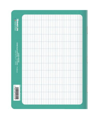 Cahier Ardoise 24x32 Grand Carreaux 48p 90g Seyes