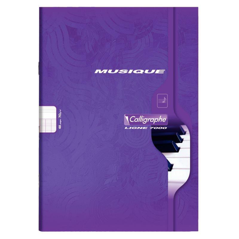 Cahier 21x29.7 musique calligraphe 7000 48 pages 70g