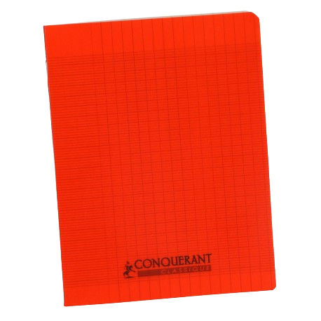 Cahier 17x22 32p polypro conquerant hamelin orange seyes 2.5