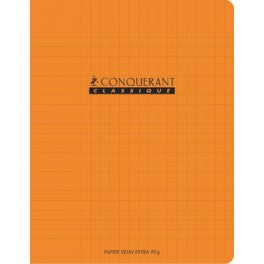 Cahier 17x22 32p polypro conquerant hamelin orange seyes 2.5