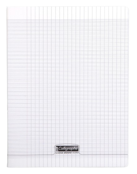 Cahier grand carreaux 24x32 polypro 96p 90g