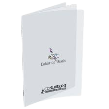 Cahier de dessin 17x22 polypro 32p 90g