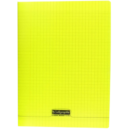 Cahier petit carreaux 24x32 polypro192p 90g Ass