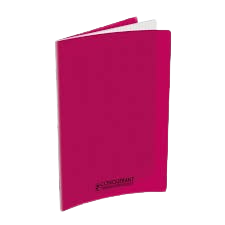 Cahier Grand carreaux 24x32 polypro 90g rose