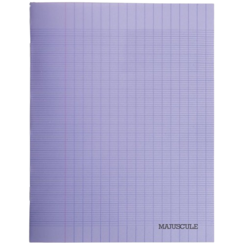Cahier Grand carreaux 24x32 polypro 90g violet