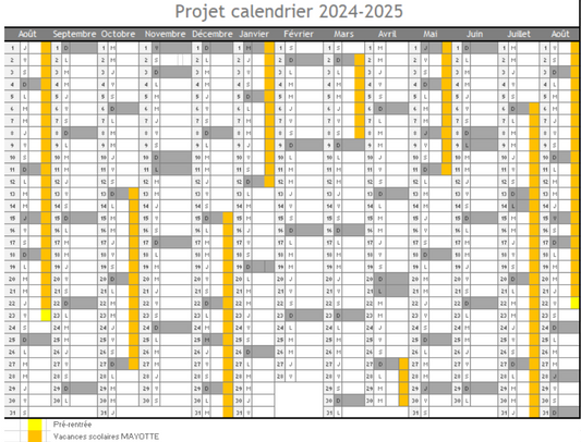 Agenda scolaire 2024-2025 Mayotte Quizz 2024-2025
