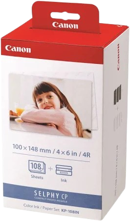 Encre Kit Canon RP-108 pour Selphy 10cmx14.8cm 108 feuilles
