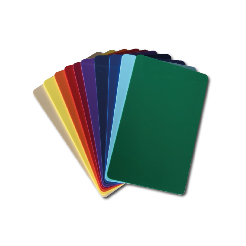 A partir de (100 carte couleurs)Impression carte de visite PVC format CR-80 (86x54mm) couleur (x1)