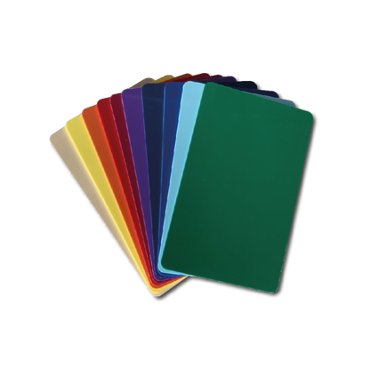 A partir de (100 carte couleurs)Impression carte de visite PVC format CR-80 (86x54mm) couleur (x1)