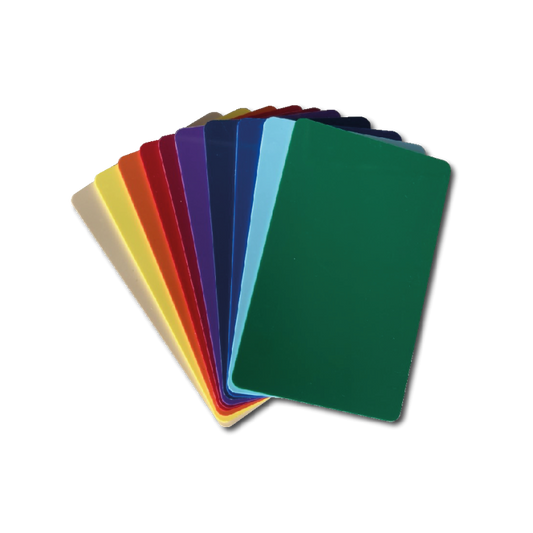 A partir de (100 carte couleurs)Impression carte de visite PVC format CR-80 (86x54mm) couleur (x1)