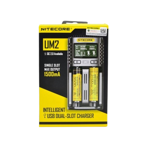 Chargeur De Piles Usb Nitecore Um2 Lr03/Lr06 18650 21700 26650 No