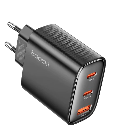Chargeur rapide TOOCKI 40w GAN Quick Charger 2x USB-c 1xUSB-A QC 4.0