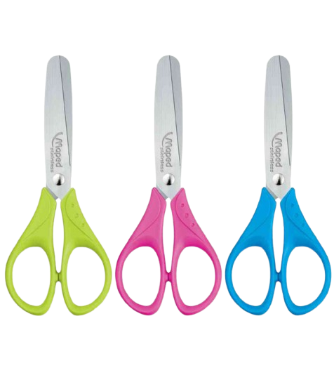 Ciseaux ecolier a bout rond 13cm