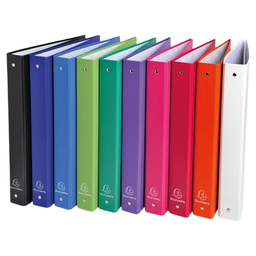 Classeur pp 4 anneaux D30 A4 dos arrondi exacompta
