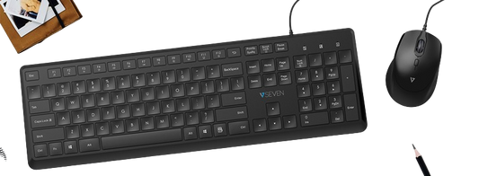 Clavier filaire + souris V7 cku350fr