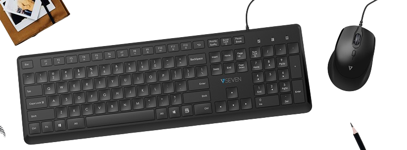 Clavier filaire + souris V7 cku350fr