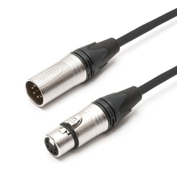 Cable son XLR dmx Male à Femelle EBXYA 1 mètre gris