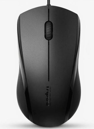 Souris filaire RAPOO N1600 Silent Optic 1000 DPI 3 boutons USB câble de 1,5 m