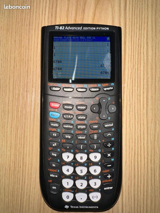Calculatrice texas instruments TI-82 Advanced Edition Pyton