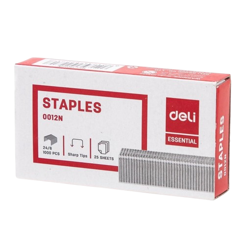 agrafe N°24/6 deli QB/T N°0012 staple x 1000