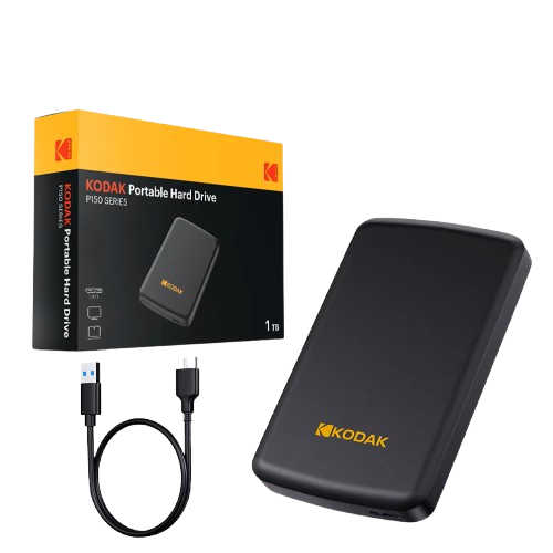 Disque dur ext. Kodak P150 - 1 To USB 3.0 Portable Hard Drive